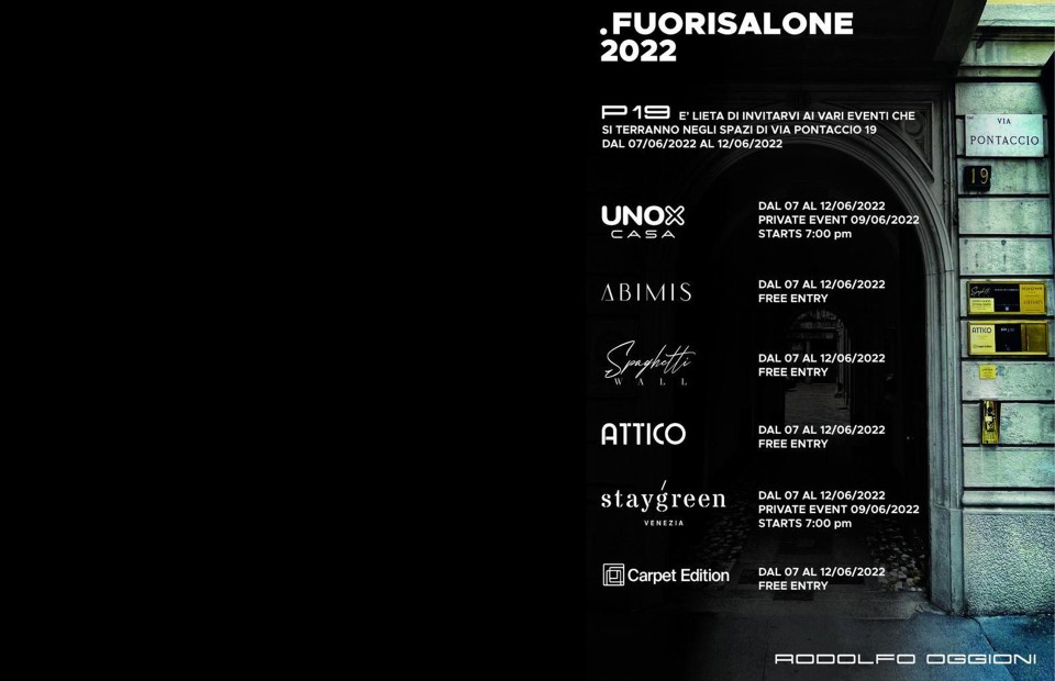 .Fuorisalone 2022 at via Pontaccio, 19